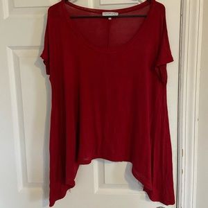 Daydreamer LA red scoop neck shirt size Medium
